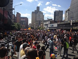 Manifestación en Chacao