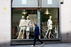 Escaparates en las calles de Madrid